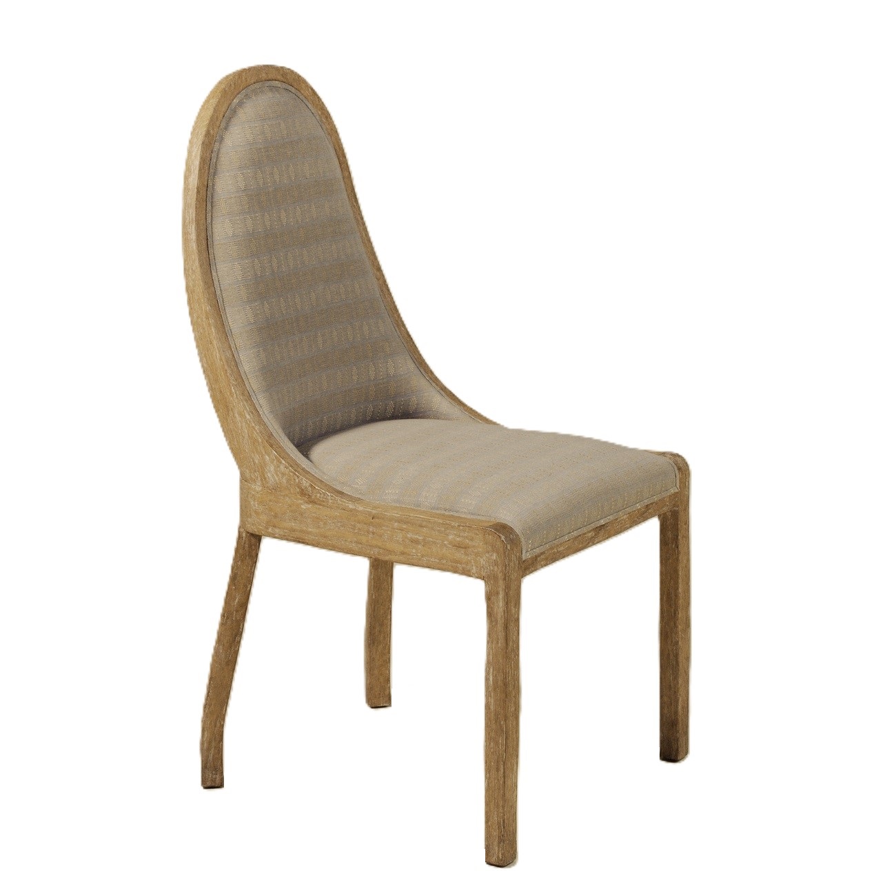 Simple Spoon Dining Chair, Oak DC-3091 Simple Spoon Dining Chair