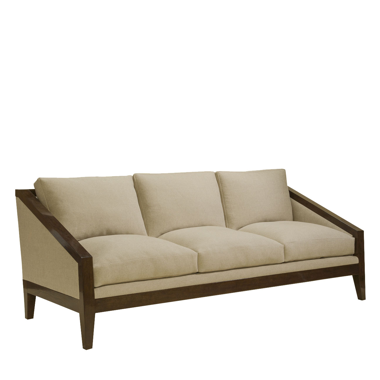 Grey Sofa Loose Back Grey Sofa Loose Back 84 Inch Angled View