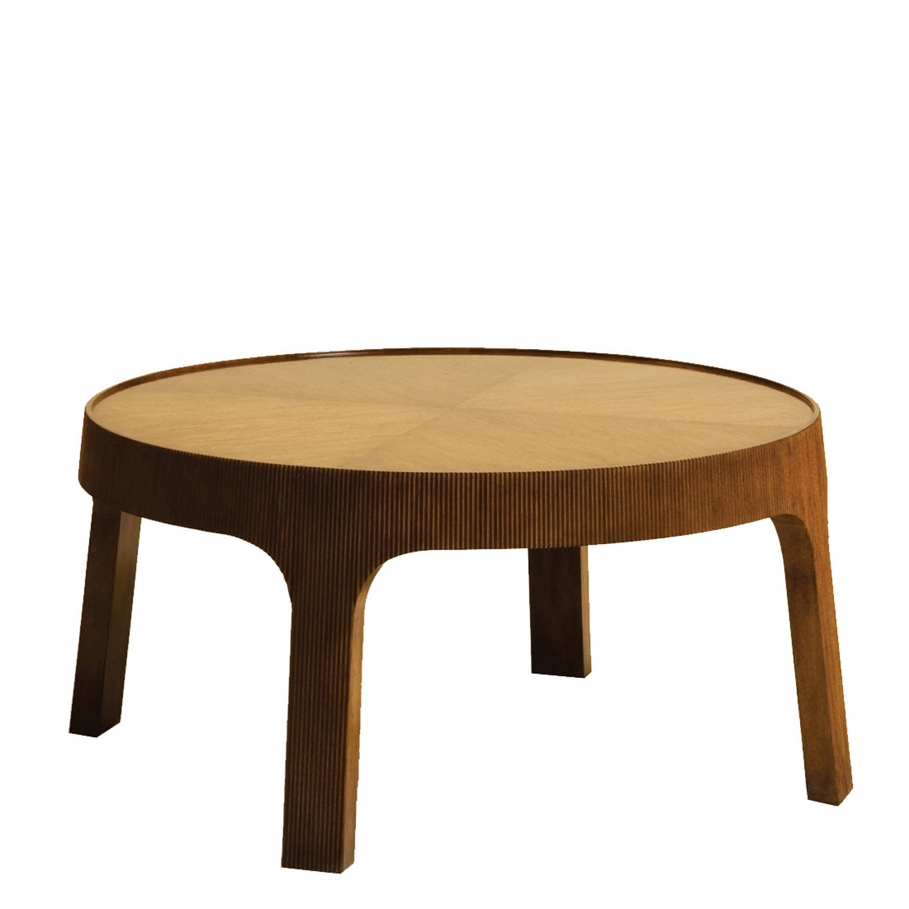 Reeded Bois Coffee Table Walnut Reeded Bois Coffee Table Walnut