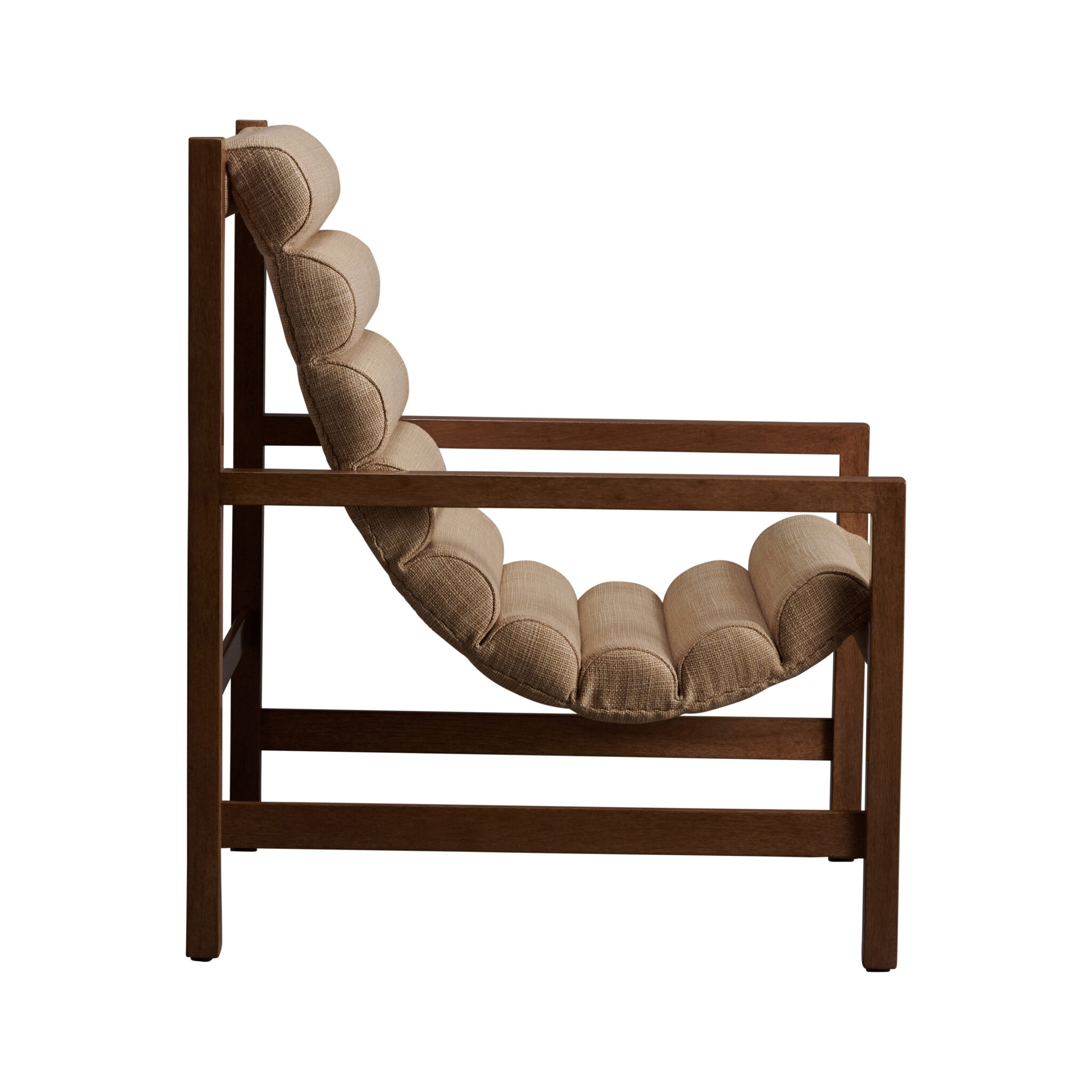 Paco Lounge Chair Wheat, Walnut Paco Lounge Chair Wheat Side