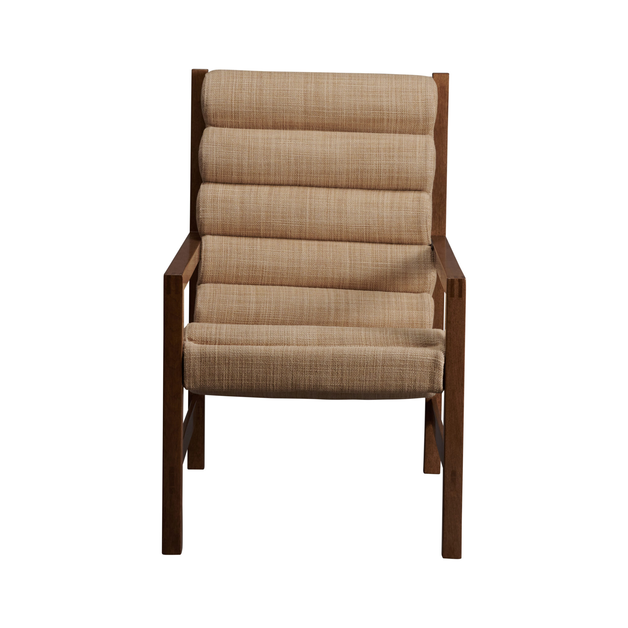 Paco Lounge Chair Wheat, Walnut Paco Lounge Chair Wheat Front