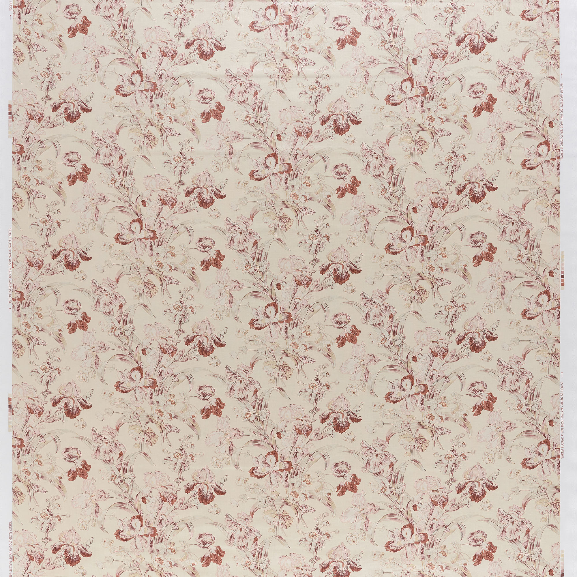 Faded Floral Claret Faded Floral_Claret_Full Repeat